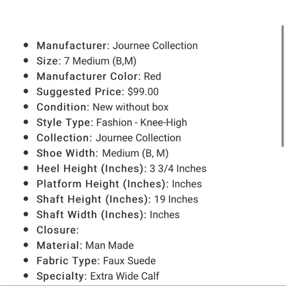 NWOT Journee knee high heels - Picture 2 of 6